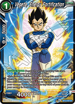 Vegeta, Energy Fortification (Uncommon) (BT13-040) [Supreme Rivalry] - POKÉ JEUX