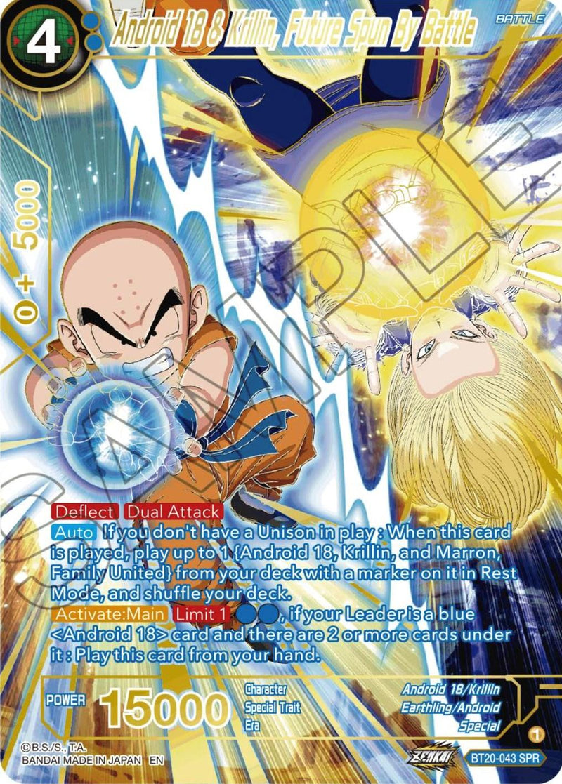 Android 18 & Krillin, Future Spun By Battle (SPR) (BT20-043) [Power Absorbed] - POKÉ JEUX