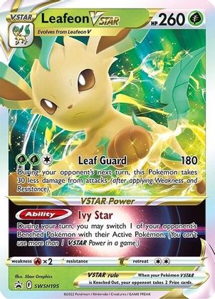 Leafeon VSTAR (SWSH195) (Jumbo Card) [Sword & Shield: Black Star Promos]