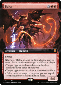 Balor (Extended Art) [Commander Legends: Battle for Baldur's Gate]