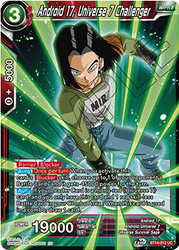 Android 17, Universe 7 Challenger (BT14-012) [Cross Spirits] - POKÉ JEUX