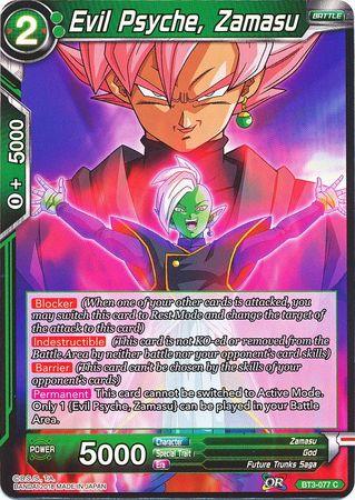 Evil Psyche, Zamasu (BT3-077) [Cross Worlds] - POKÉ JEUX