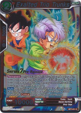 Exalted Trio Trunks (BT7-011_PR) [Assault of the Saiyans Prerelease Promos] - POKÉ JEUX