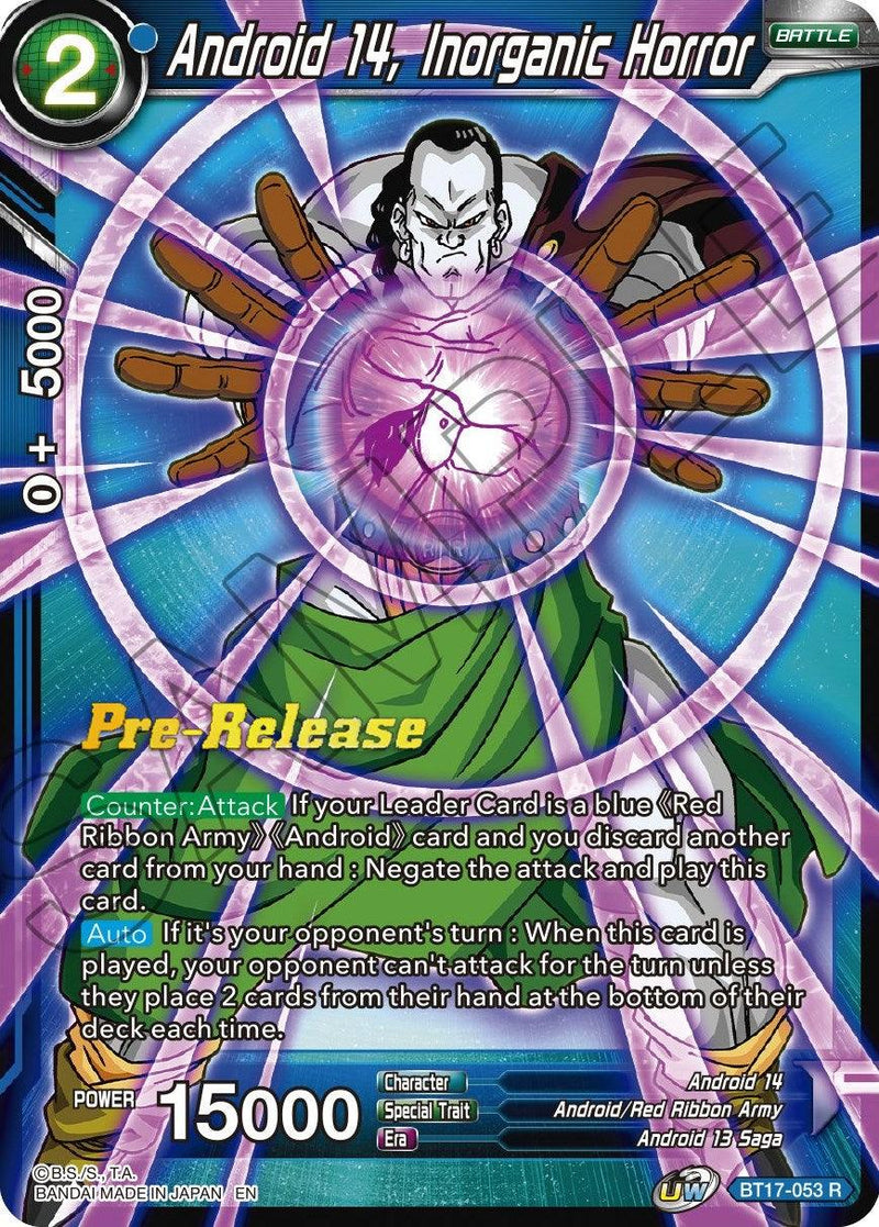 Android 14, Inorganic Horror (BT17-053) [Ultimate Squad Prerelease Promos] - POKÉ JEUX