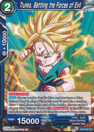 Trunks, Battling the Forces of Evil (BT12-037) [Vicious Rejuvenation] - POKÉ JEUX