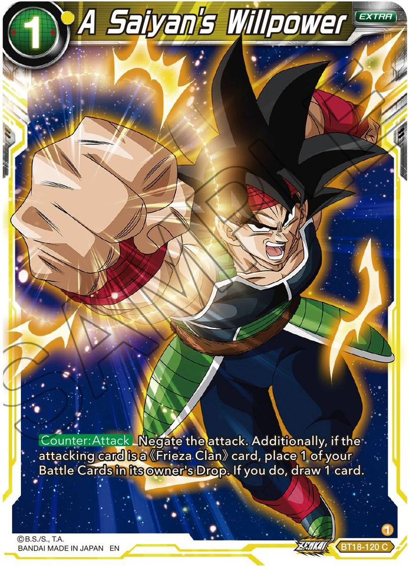 A Saiyan's Willpower (BT18-120) [Dawn of the Z-Legends] - POKÉ JEUX