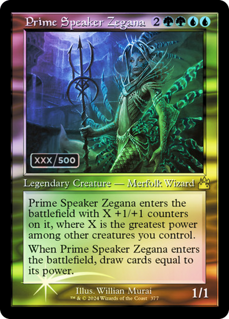 Prime Speaker Zegana (Retro) (Serialized) [Ravnica Remastered]