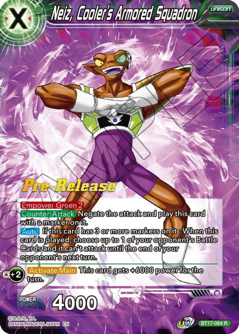 Neiz, Cooler's Armored Squadron (BT17-064) [Ultimate Squad Prerelease Promos] - POKÉ JEUX