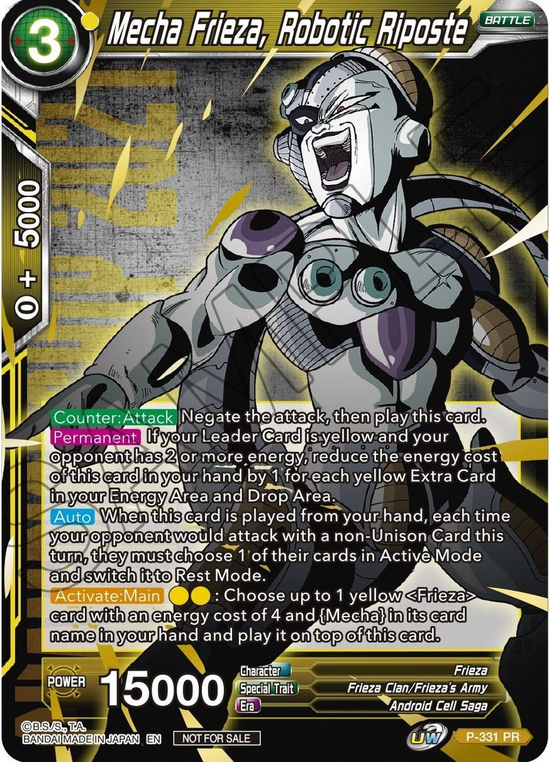 Mecha Frieza, Robotic Riposte (Gold Stamped) (P-331) [Tournament Promotion Cards]