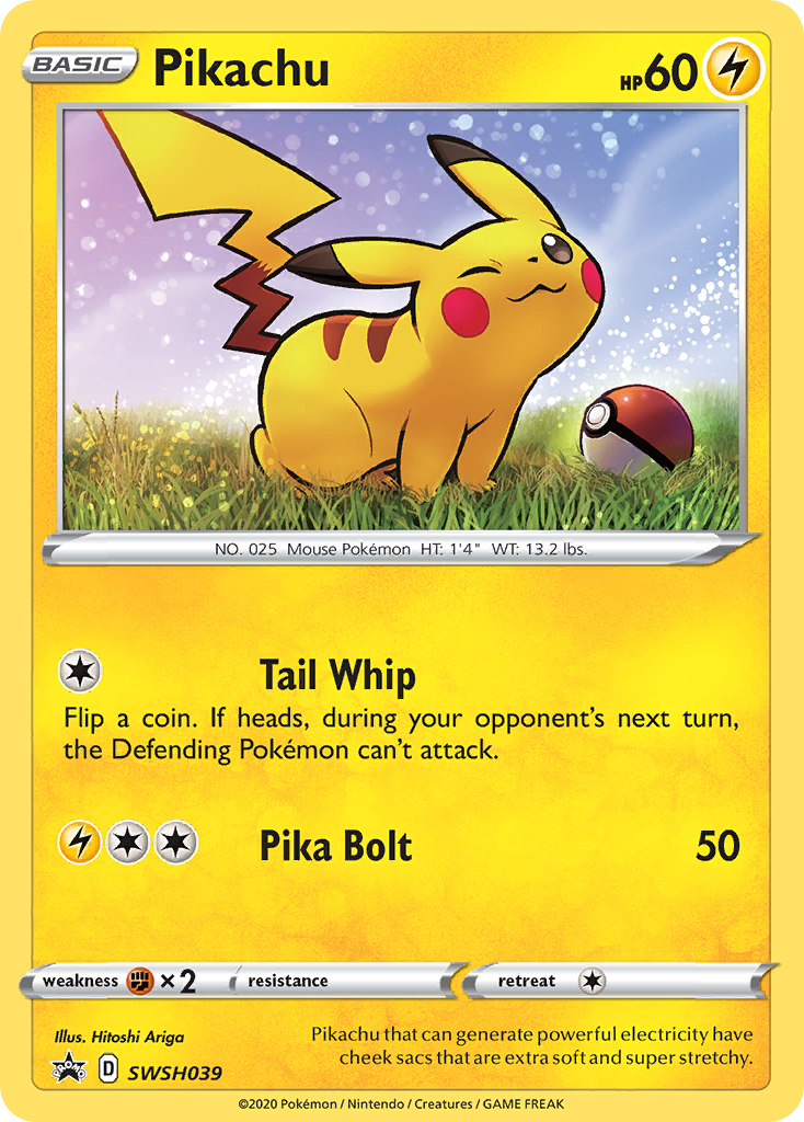 Pikachu (SWSH039) [Sword & Shield: Black Star Promos]