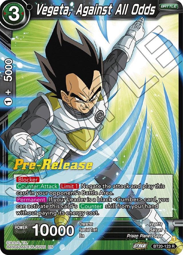 Vegeta, Against All Odds (BT20-123) [Power Absorbed Prerelease Promos] - POKÉ JEUX