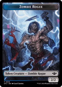 Zombie Rogue Token [Outlaws of Thunder Junction Tokens] - POKÉ JEUX