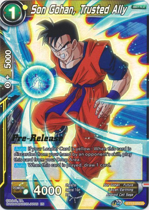 Son Gohan, Trusted Ally (BT13-098) [Supreme Rivalry Prerelease Promos] - POKÉ JEUX