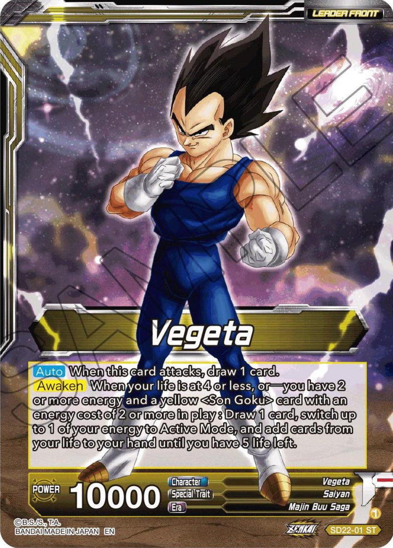 Vegeta // SS Vegeta, Fighting Instincts (Starter Deck Exclusive) (SD22-01) [Power Absorbed] - POKÉ JEUX