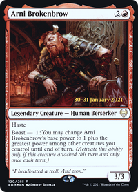 Arni Brokenbrow [Kaldheim Prerelease Promos]