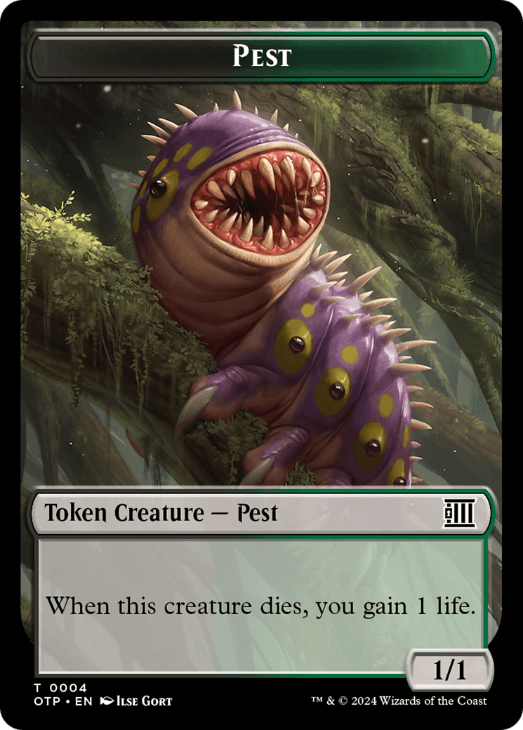 Mercenary // Pest Double-Sided Token [Outlaws of Thunder Junction Tokens] - POKÉ JEUX