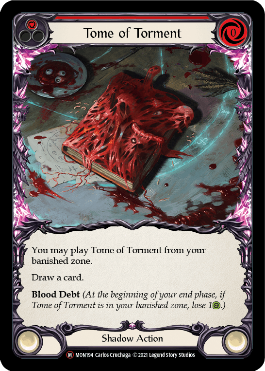 Tome of Torment [U-MON194-RF] (Monarch Unlimited) Unlimited Rainbow Foil - POKÉ JEUX