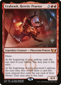 Urabrask, Heretic Praetor (Promo Pack) [Streets of New Capenna Promos]