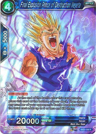 Final Explosion Prince of Destruction Vegeta (BT3-036) [Cross Worlds] - POKÉ JEUX