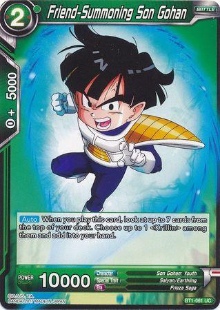 Friend-Summoning Son Gohan (BT1-061) [Galactic Battle] - POKÉ JEUX