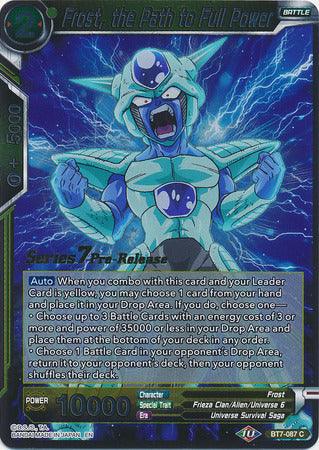 Frost, the Path to Full Power (BT7-087_PR) [Assault of the Saiyans Prerelease Promos] - POKÉ JEUX