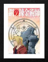 Fullmetal Alchemist Brotherhood - Elric Bros Framed