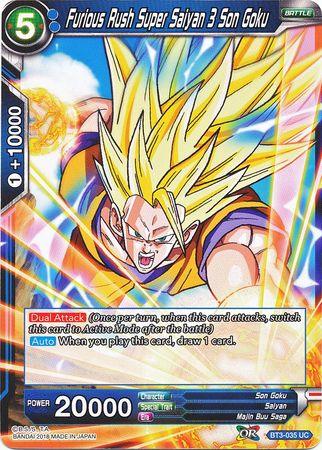 Furious Rush Super Saiyan 3 Son Goku (BT3-035) [Cross Worlds] - POKÉ JEUX