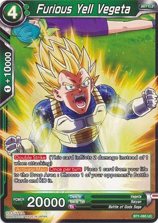 Furious Yell Vegeta (BT1-065) [Galactic Battle] - POKÉ JEUX