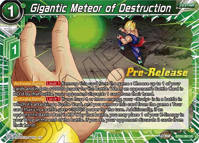 Gigantic Meteor of Destruction (BT22-060) [Critical Blow Prerelease Promos] - POKÉ JEUX