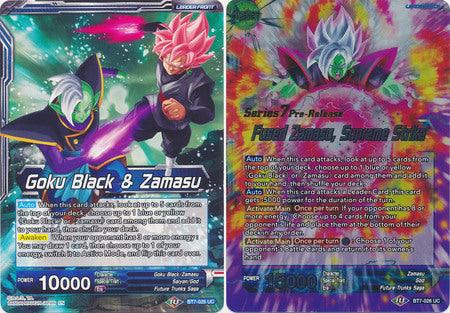 Goku Black & Zamasu // Fused Zamasu, Supreme Strike (BT7-026_PR) [Assault of the Saiyans Prerelease Promos] - POKÉ JEUX