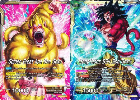 Golden Great Ape Son Goku // Long Odds SS4 Son Goku (SD5-01) [Oversized Cards] - POKÉ JEUX