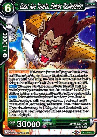 Great Ape Vegeta, Energy Manipulation (BT7-057) [Assault of the Saiyans] - POKÉ JEUX