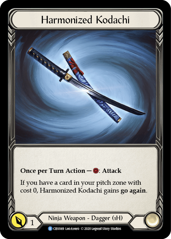 Harmonized Kodachi [CRU049] (Crucible of War) 1st Edition Cold Foil - POKÉ JEUX