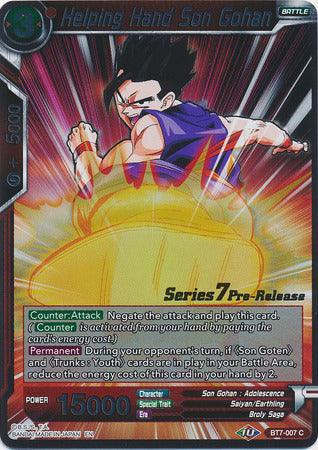 Helping Hand Son Gohan (BT7-007_PR) [Assault of the Saiyans Prerelease Promos] - POKÉ JEUX