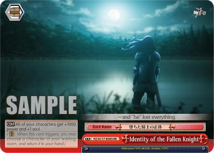 Identity of the Fallen Knight [Fate/Zero Chronicle Set] - POKÉ JEUX