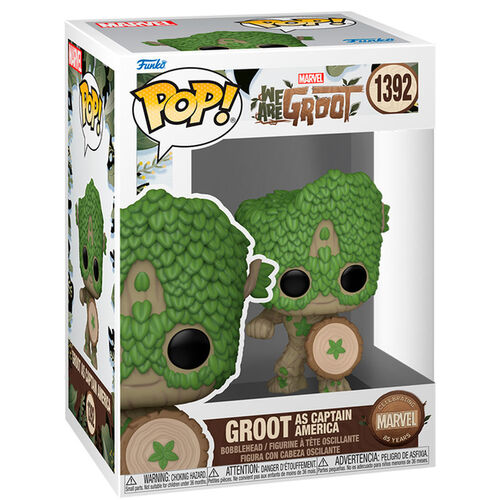 Funko POP! Pop Marvel Groot As Captain America - We are Groot