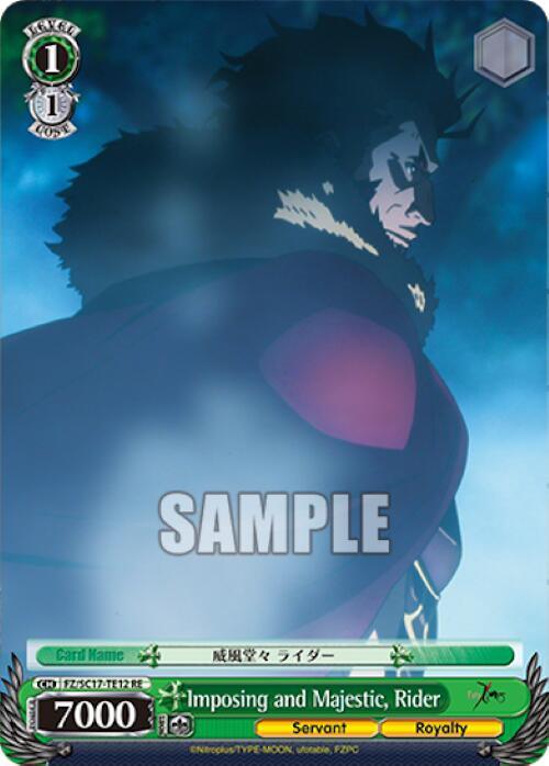 Imposing and Majestic, Rider (TD) [Fate/Zero Chronicle Set] - POKÉ JEUX