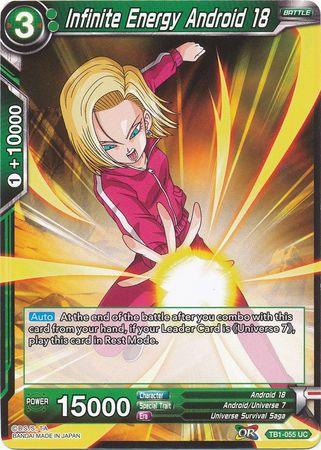 Infinite Energy Android 18 (TB1-055) [The Tournament of Power] - POKÉ JEUX