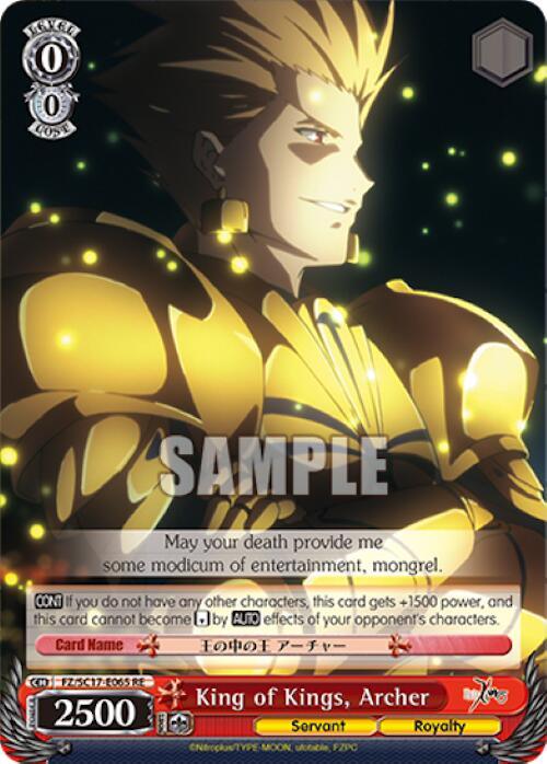 King of Kings, Archer [Fate/Zero Chronicle Set] - POKÉ JEUX