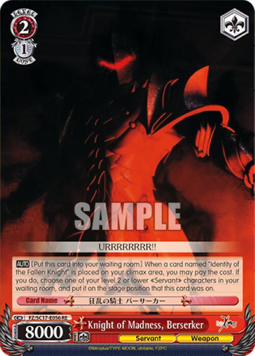 Knight of Madness, Berserker [Fate/Zero Chronicle Set] - POKÉ JEUX