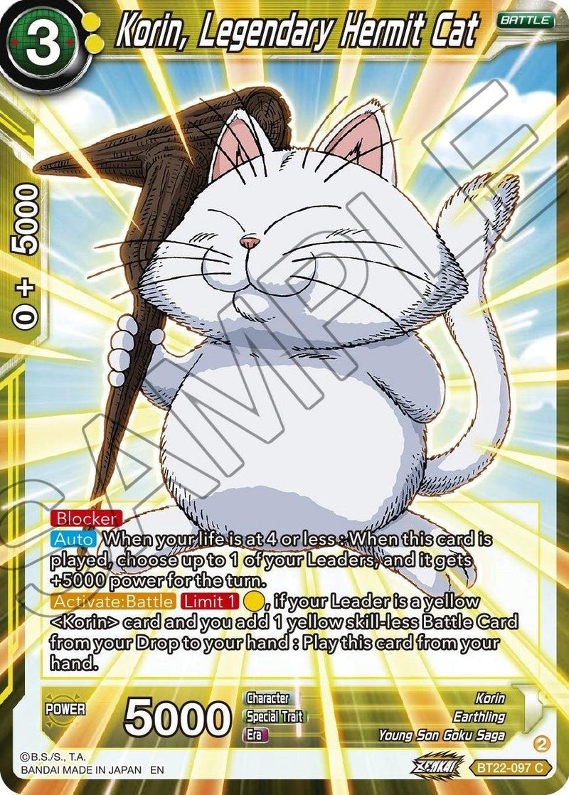 Korin, Legendary Hermit Cat (BT22-097) [Critical Blow] - POKÉ JEUX