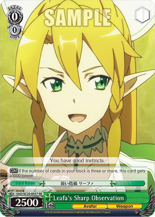 Leafa's Sharp Observation [Sword Art Online Chronicle Set] - POKÉ JEUX