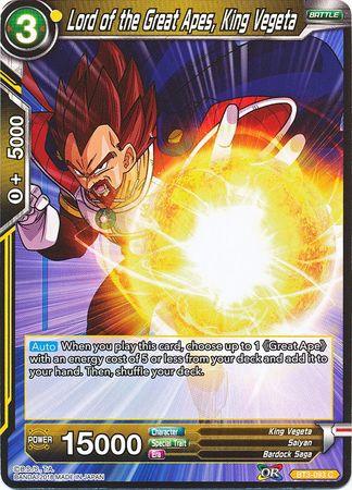 Lord of the Great Apes, King Vegeta (BT3-093) [Cross Worlds] - POKÉ JEUX