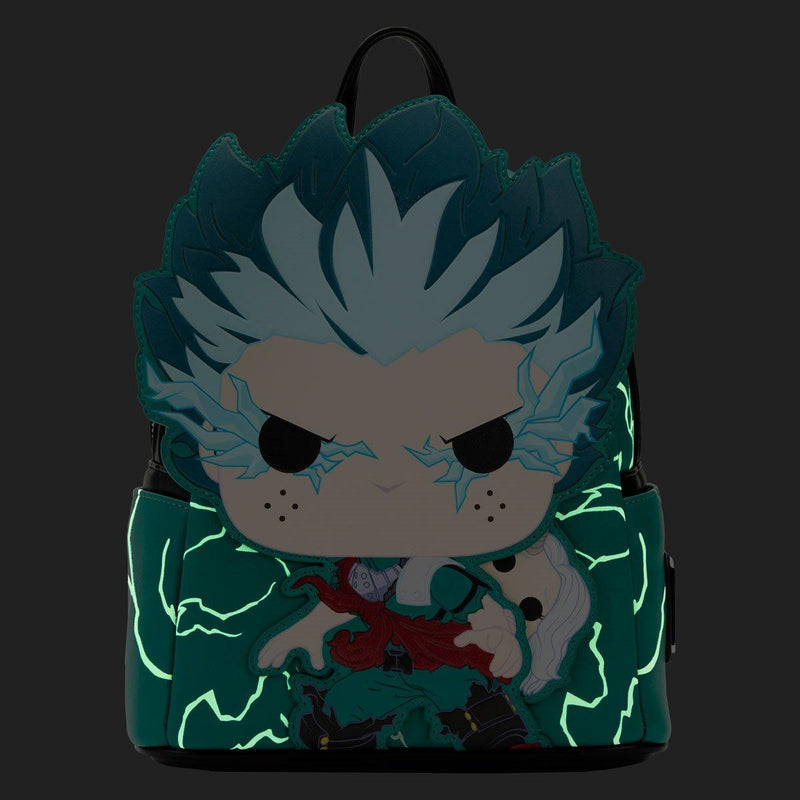 Loungefly - My Hero Academia Pop! Infinite Deku Cosplay Glow-in-the-Dark Mini-Backpack - POKÉ JEUX