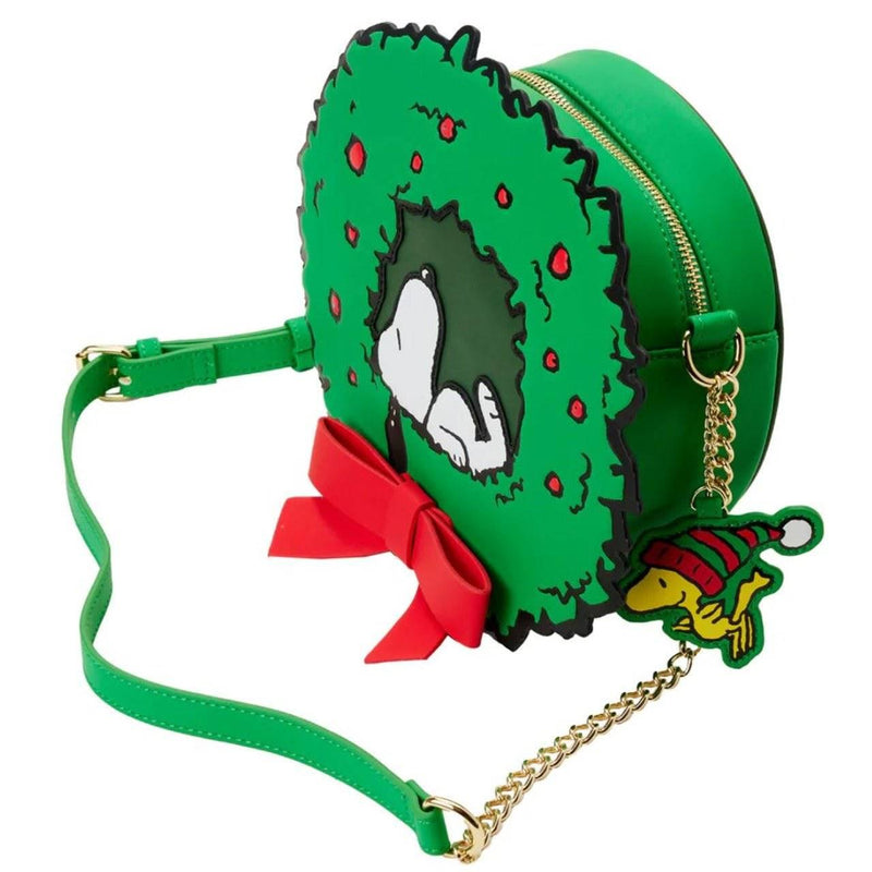 Loungefly- Peanuts Snoopy Wreath Crossbody Bag