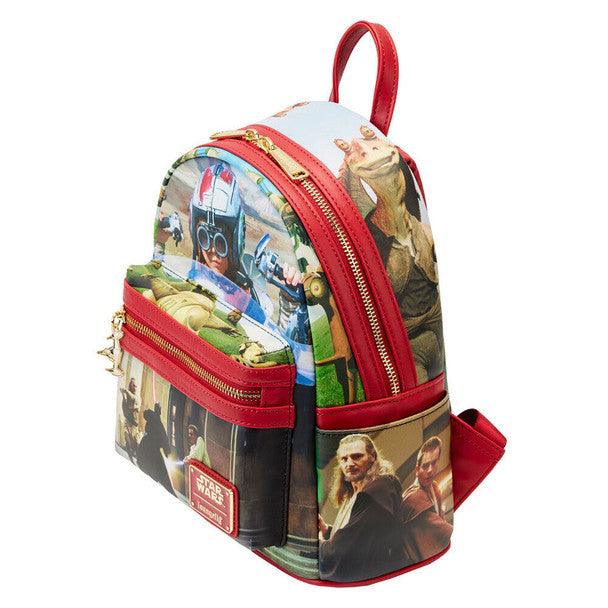 Loungefly - Star Wars Phantom Menace Mini-Backpack - POKÉ JEUX