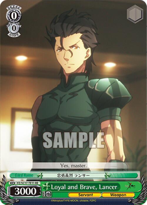 Loyal and Brave, Lancer (TD) [Fate/Zero Chronicle Set] - POKÉ JEUX