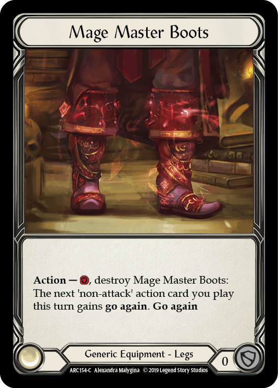 Mage Master Boots [ARC154-C] (Arcane Rising) 1st Edition Cold Foil - POKÉ JEUX