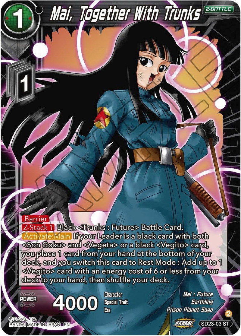 Mai, Together With Trunks (SD23-03) [Critical Blow] - POKÉ JEUX