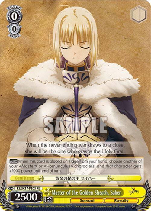 Master of the Golden Sheath, Saber [Fate/Zero Chronicle Set] - POKÉ JEUX